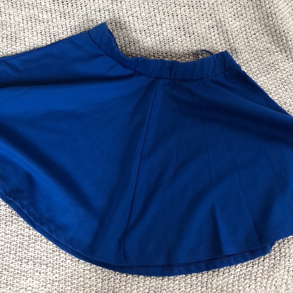 Royal Blue Mini Skirt (L) - Picture 3 of 3